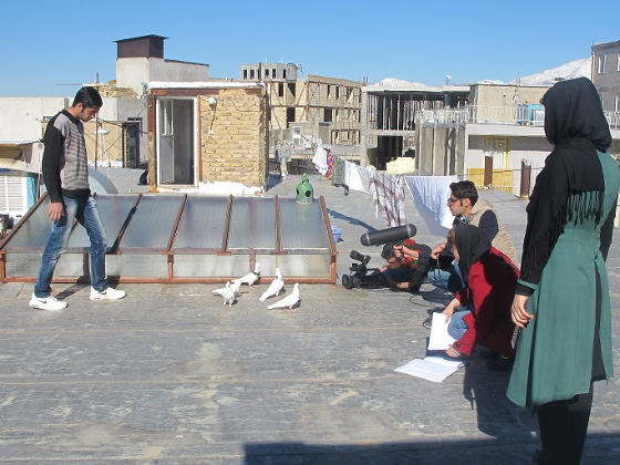 تصاویر پشت صحنه فیلم کوتاه شیشه های شکسته به کارگردانی سعید سلیمانی