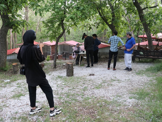 پشت صحنه فیلم کوتاه پایان دوره فیلم سازی    عشق من به خط میخی    به کارگردانی مشترک محمدنعیم دلاوری و نازنین زهرا الوندی